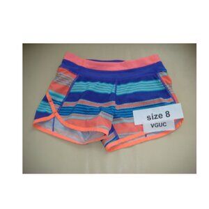 Ivivva Girl by Lululemon 🍋 Relay Racer Short zipper pocket liner size 8